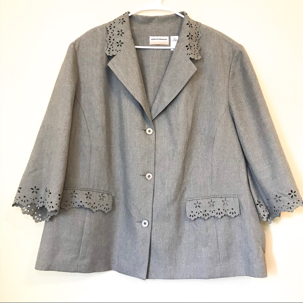 Alfred Dunner Blazer Eyelet Lace Pattern 24W